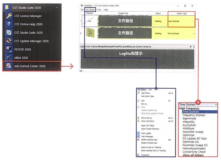 CST基礎048-Job Control Center預約仿真